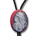 Horse Diamond-Cut Bolo Tie